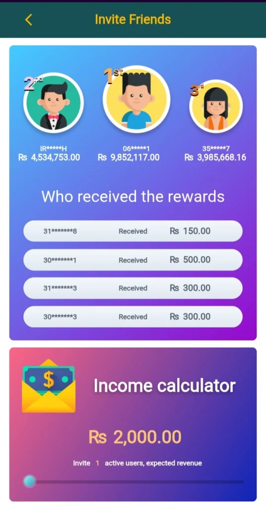 Invitation program in pk1947